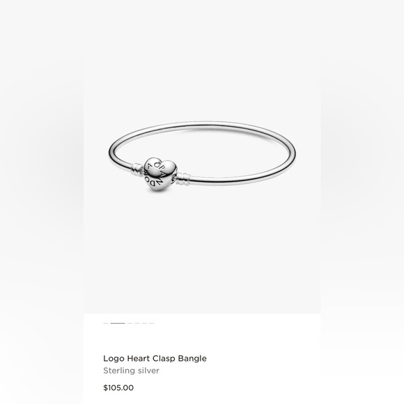 Pandora 6.8 Heart Bangle - Picture 6 of 6